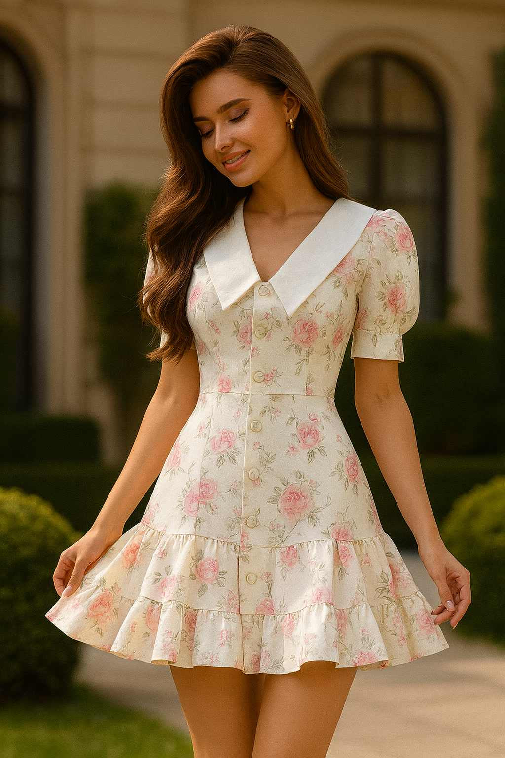 Puff Dream Ruffle Dress