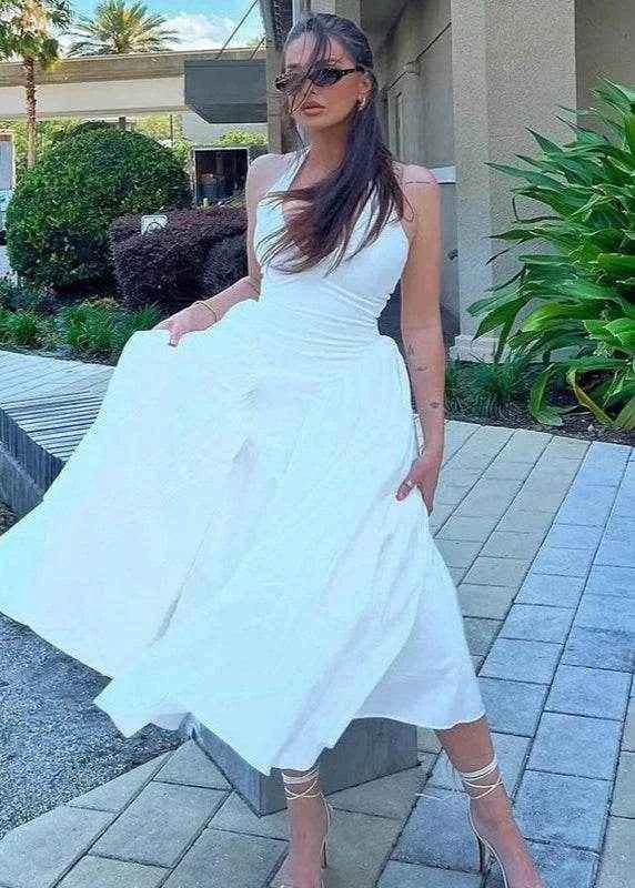 Glow Vibes Halter Dress - Stylbelle