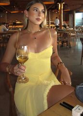 Ruffled Tassel Bodycon Dress