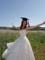 Elegant Floral Spaghetti Strap Maxi Dress