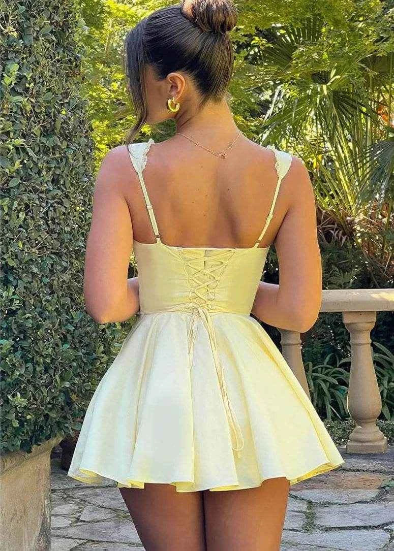 Sunset Bloom A-Line Dress - Stylbelle