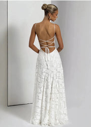 Sexy Lace Spaghetti Strap Maxi Dress