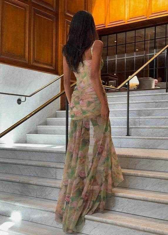 Sexy Floral Print Bodycon Dress - Stylbelle