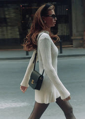 Elegant Knitted Mini Dress