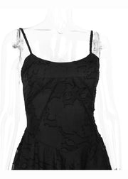 Lace-Up A-Line Dress