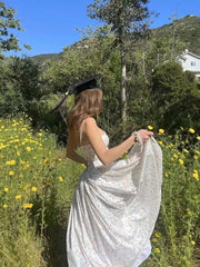 Elegant Floral Spaghetti Strap Maxi Dress