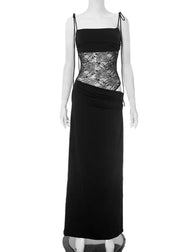 Lace Spaghetti Strap Maxi Dress
