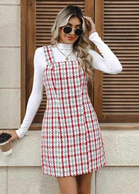 Plaid Charm Mini Dress - Stylbelle