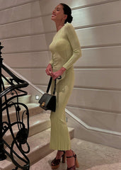 Long Sleeve Knit Maxi Dress
