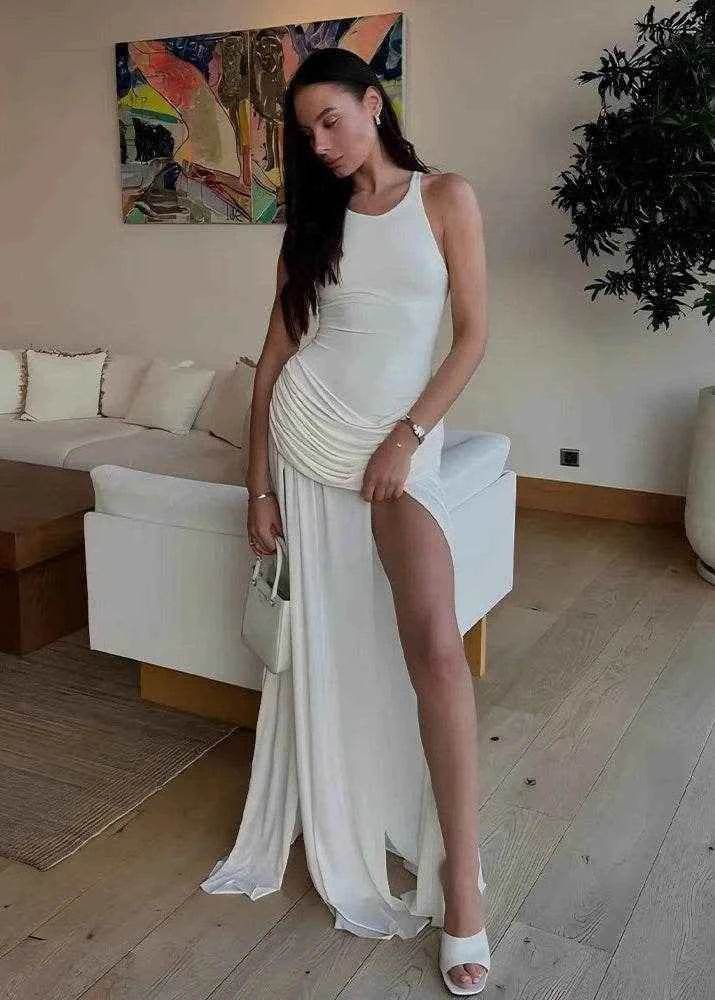 Ethereal Pleated Gown - Stylbelle