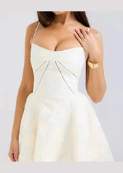 Lace-Up A-Line Dress