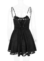 Lace-Up A-Line Dress