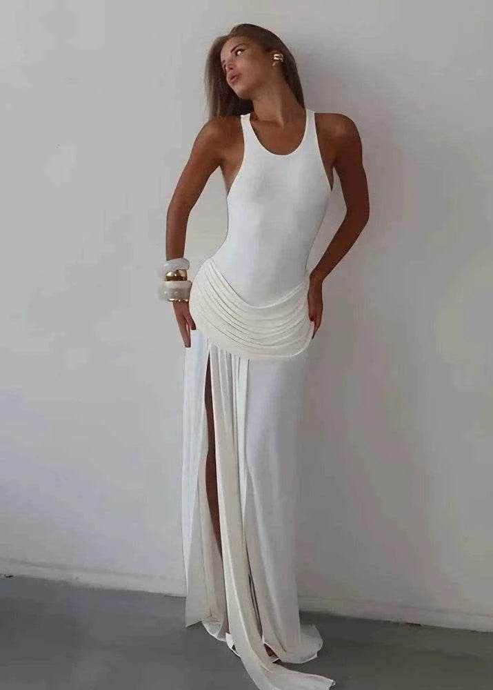 Ethereal Pleated Gown - Stylbelle