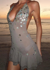 Sequin Evening Maxi Dress