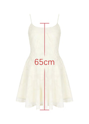 Lace-Up A-Line Dress