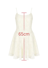 Lace-Up A-Line Dress