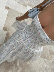 Elegant Floral Spaghetti Strap Maxi Dress