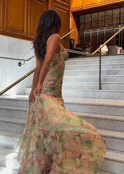 Floral Spaghetti Strap Maxi Dress