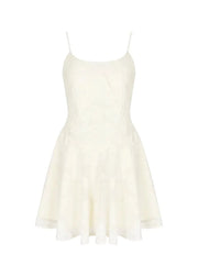 Lace-Up A-Line Dress