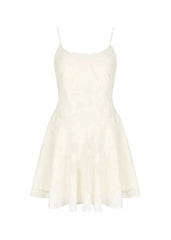 Lace-Up A-Line Dress