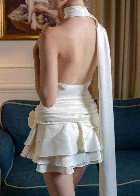 Elegant Satin Mini Dress - Stylbelle