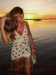 Shimmer Knit Mini Dress