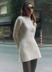 Elegant Knitted Mini Dress