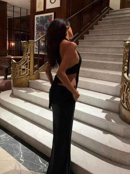 Halter Maxi Bandage Dress – Bodycon Party Fit - Stylbelle