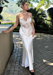 Lace Maxi Evening Dress