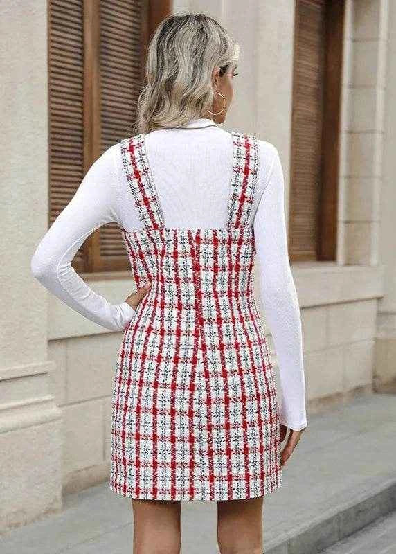 Plaid Charm Mini Dress - Stylbelle