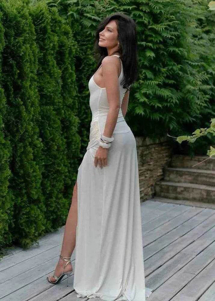Ethereal Pleated Gown - Stylbelle