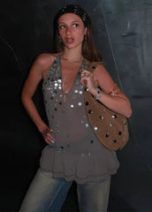 Sequin Evening Maxi Dress