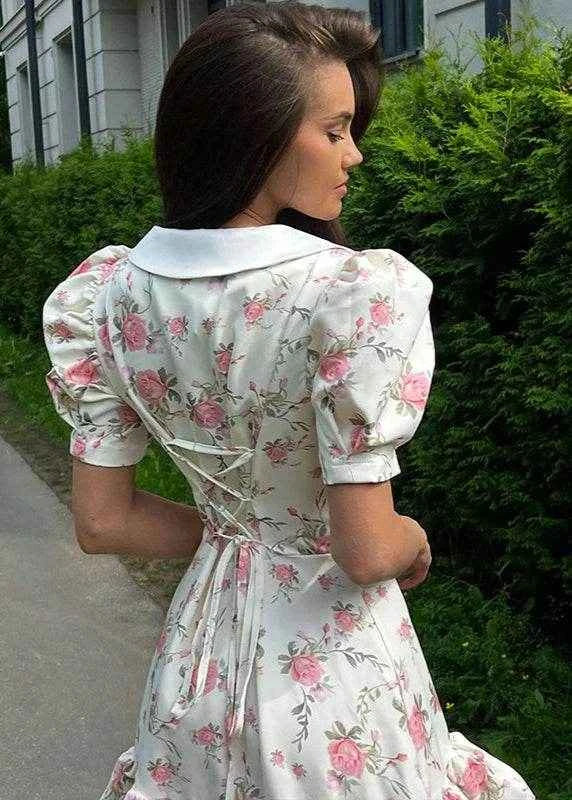 Puff Dream Ruffle Dress - Stylbelle