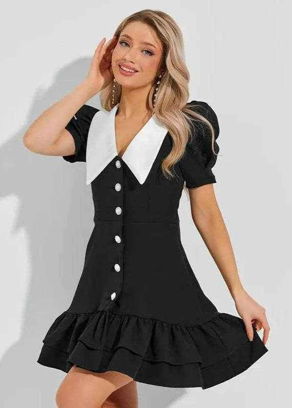 Puff Dream Ruffle Dress - Stylbelle