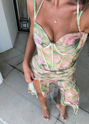 Floral Spaghetti Strap Maxi Dress