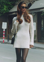 Elegant Knitted Mini Dress
