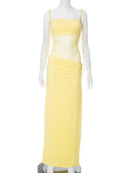 Lace Spaghetti Strap Maxi Dress