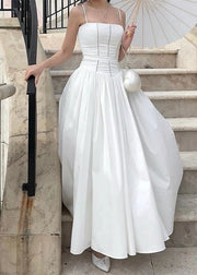 Elegant Floral Spaghetti Strap Maxi Dress