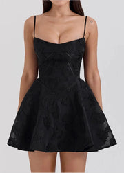 Lace-Up A-Line Dress