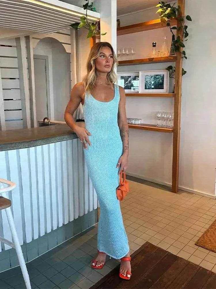 Sequin Off-Shoulder Maxi Dress - Stylbelle