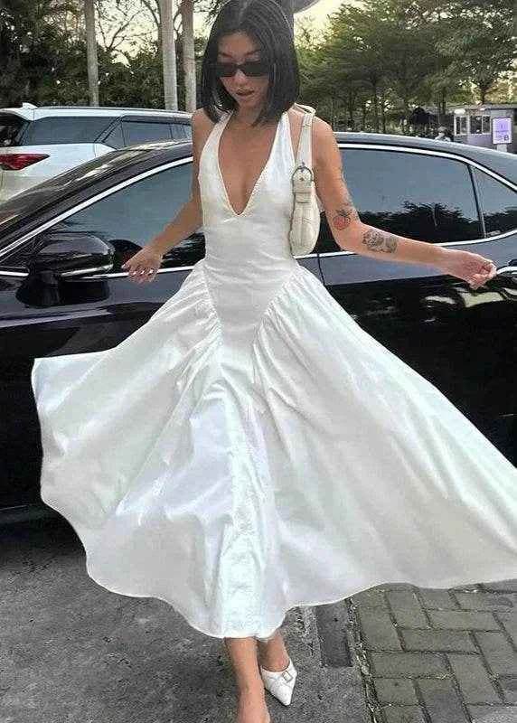 Glow Vibes Halter Dress - Stylbelle