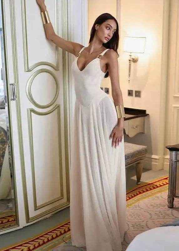 Mesh Maxi Dress with Bodysuit – See-Through Chic - Stylbelle