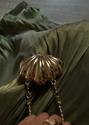 Corset Pleated Evening Dress with Ribbons