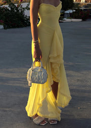 Ruffled Tassel Bodycon Dress