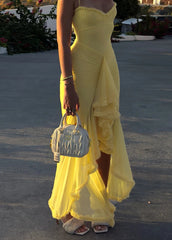 Ruffled Tassel Bodycon Dress