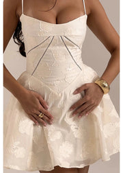 Lace-Up A-Line Dress