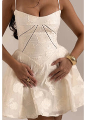 Lace-Up A-Line Dress