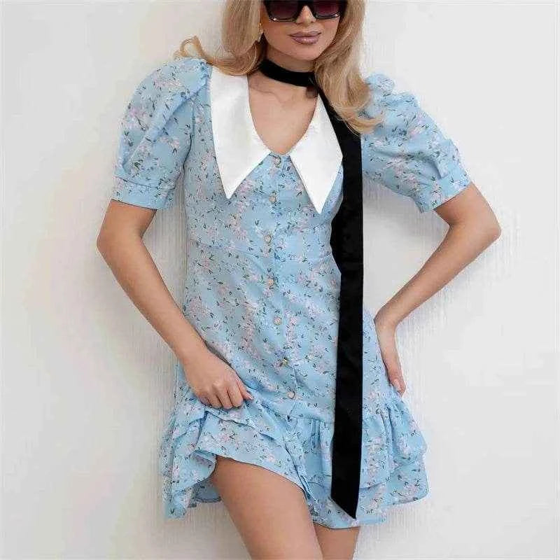 Puff Dream Ruffle Dress - Stylbelle