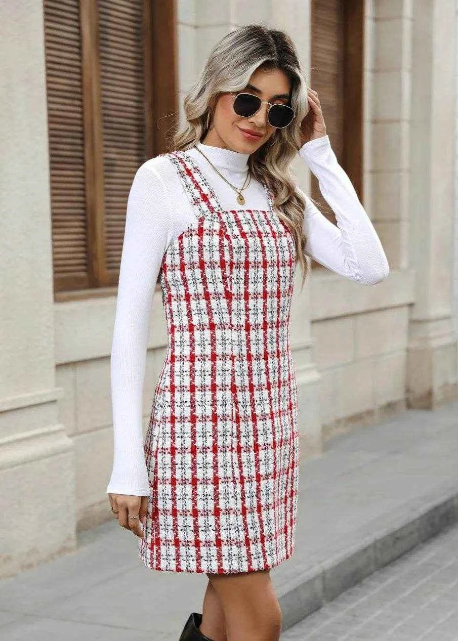 Plaid Charm Mini Dress - Stylbelle