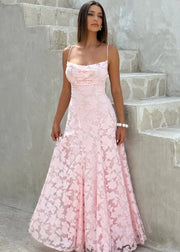 Sexy Lace Spaghetti Strap Maxi Dress